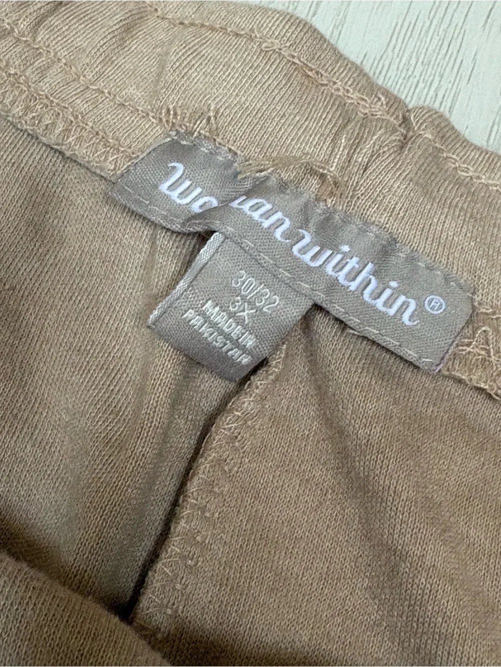 Woman Within - Women’s Casual Lounge Shorts - Taupe and Charcoal (2-Pack) - Picture 4 of 10